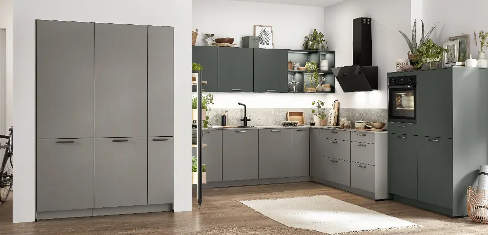 Kitchen with an hidden pantry Kitchen with an hidden pantry